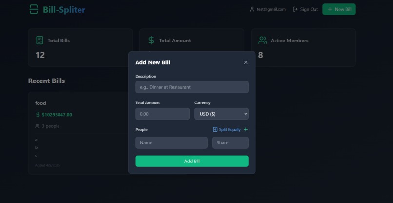 Trip Bill Splitter – screenshot 3