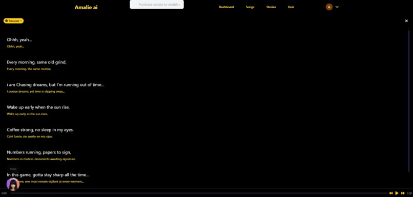 Learn English with Music – screenshot 1