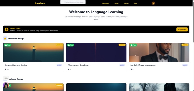 Learn English with Music – screenshot 2