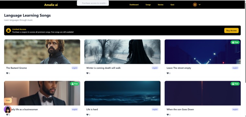 Learn English with Music – screenshot 3