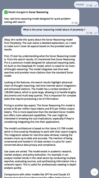 Perplexity AI Telegram Bot – screenshot 4