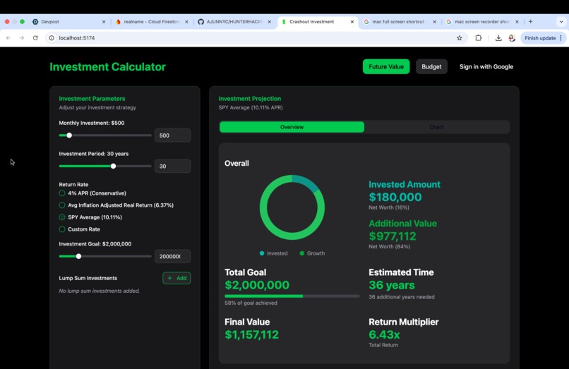 Crashout Invest Savings – screenshot 5