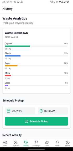Smart Waste Tracker – screenshot 1