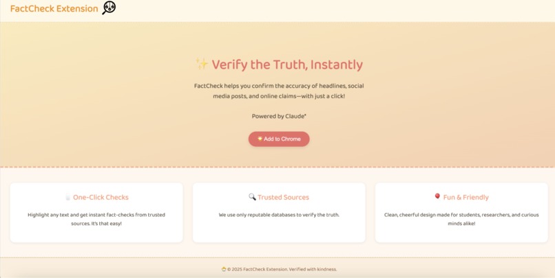 FactCheck – screenshot 1