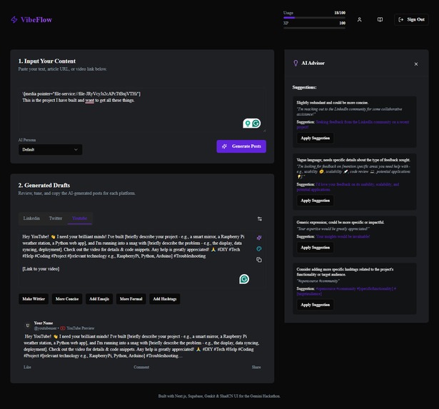 VibeFlow – screenshot 1