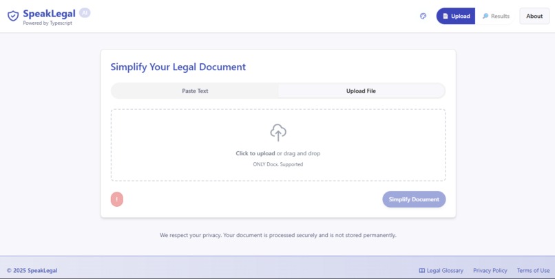 Speak Legal – screenshot 1