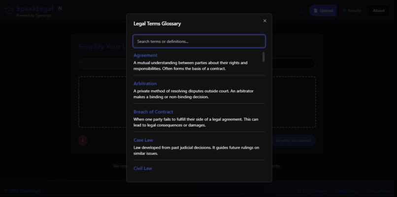 Speak Legal – screenshot 2