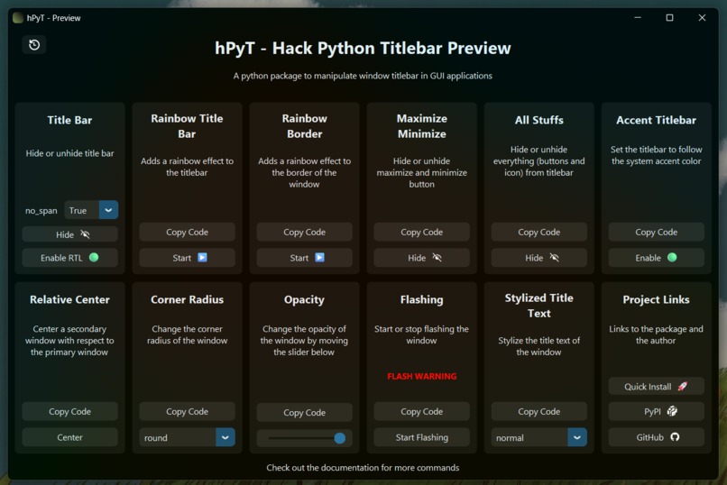 hPyT – screenshot 1