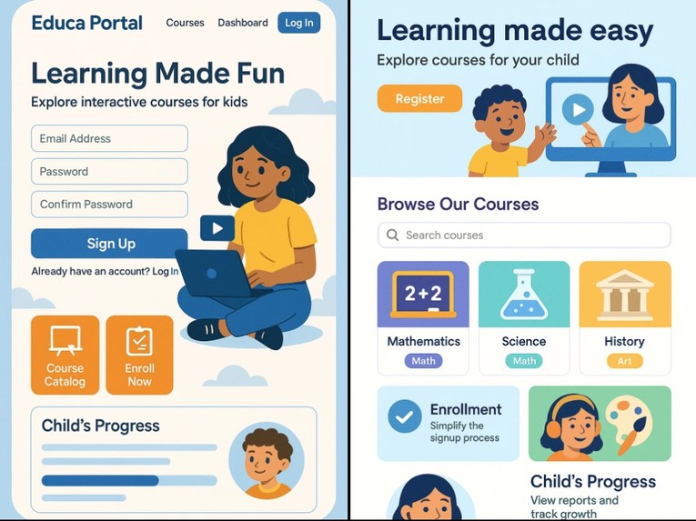 Educa portal – screenshot 1