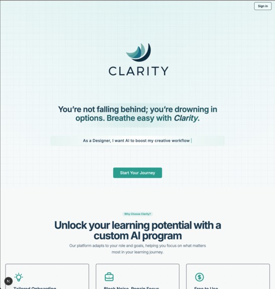 Clarity – screenshot 1