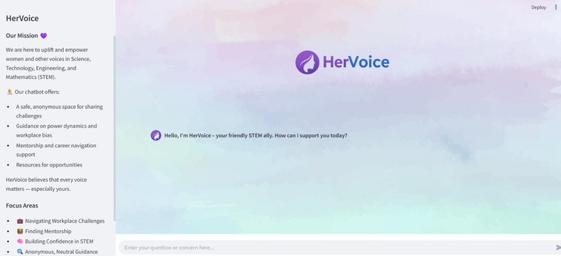 HerVoice – screenshot 1