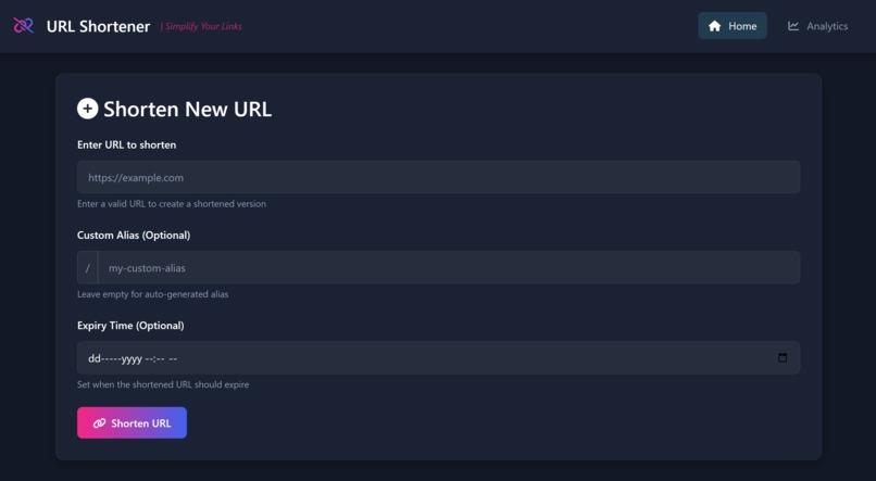 url_shortener – screenshot 2