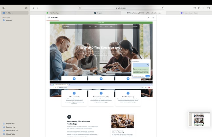 EduWeb - OFFLINE FIRST EDUCATION WEB  – screenshot 2