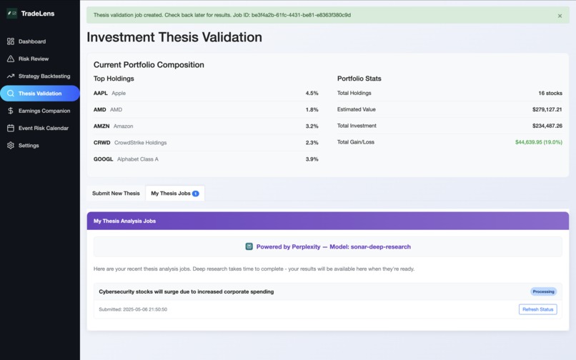 Trade Lense - AI-driven insights for smarter stock Investing – screenshot 5