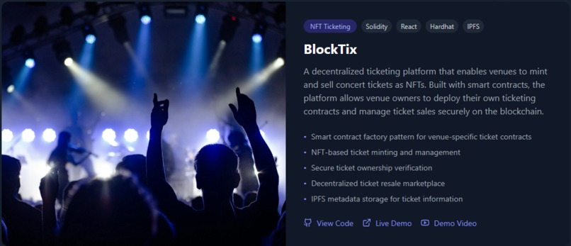 NFT-Tickets – screenshot 1