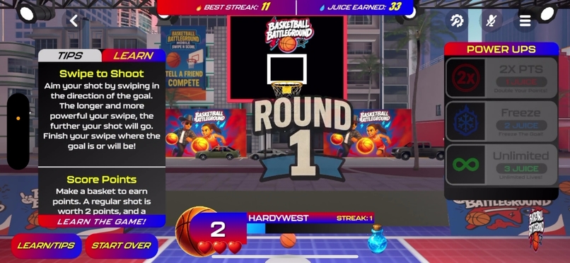 Baskball Battleground Mobile (Swipe N Score) – screenshot 2