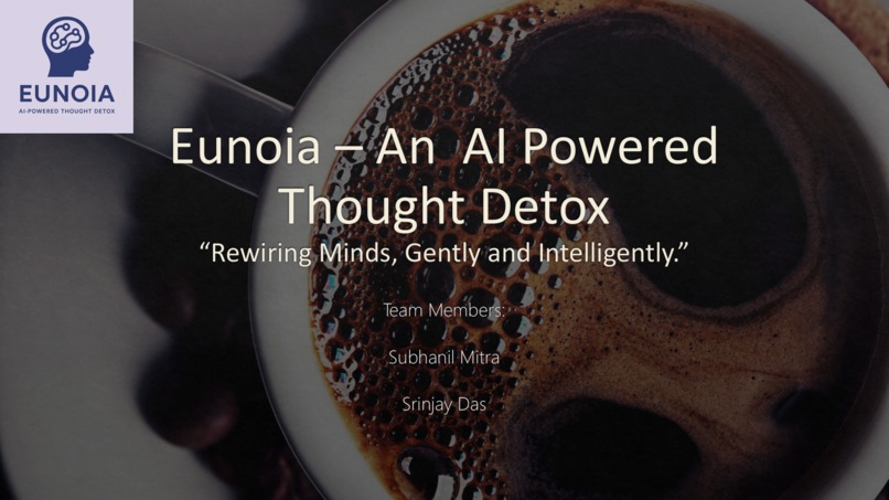 Eunioa -  An AI Powered Thought Detox – screenshot 1