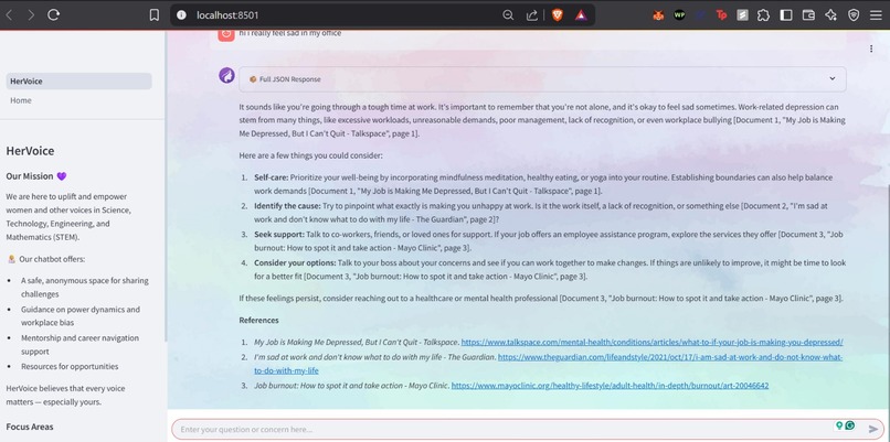 HerVoice – screenshot 2