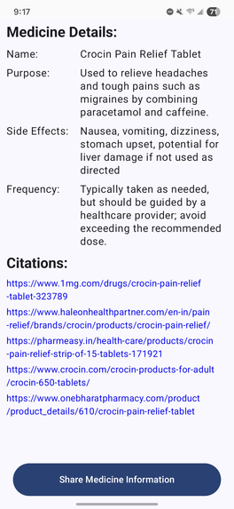 Medicine Scanner App – screenshot 5