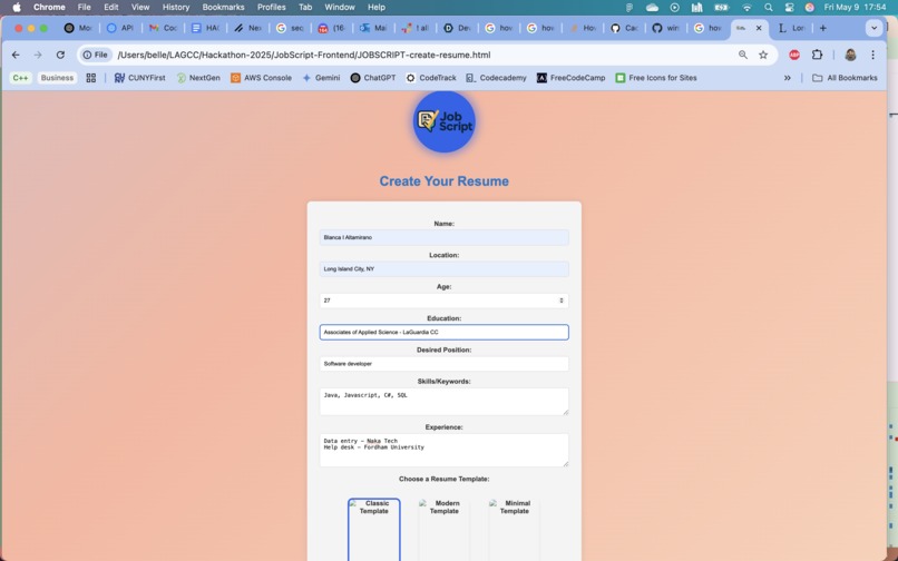 JobScript – screenshot 6
