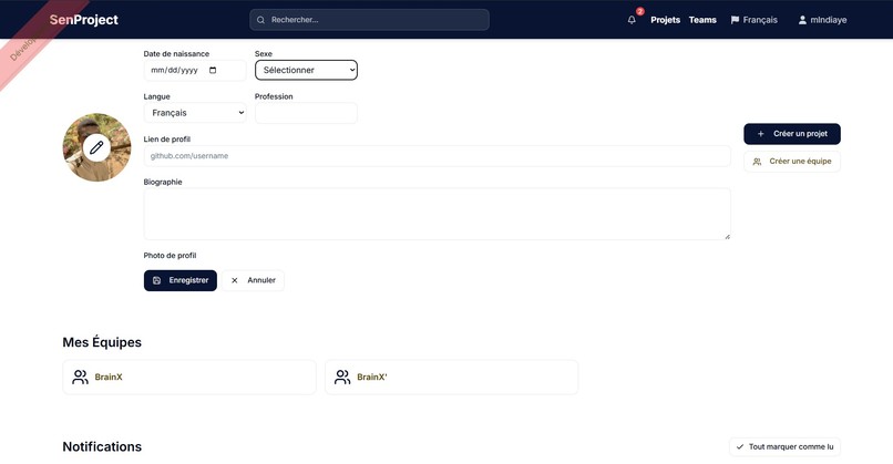 SenProject – screenshot 1