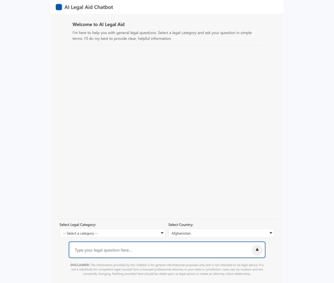 Ai powered legal advisor – screenshot 1