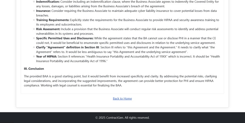 ContractGen – AI-Powered Contract Generator & Analyzer – screenshot 10