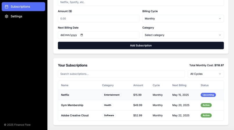 Finance Flow – screenshot 5