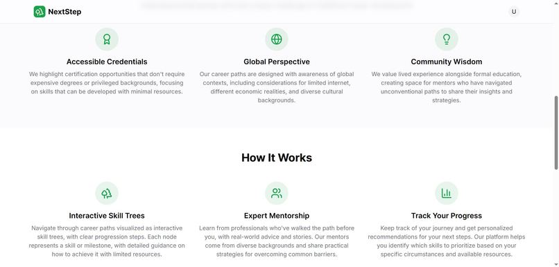 NextStep – screenshot 2