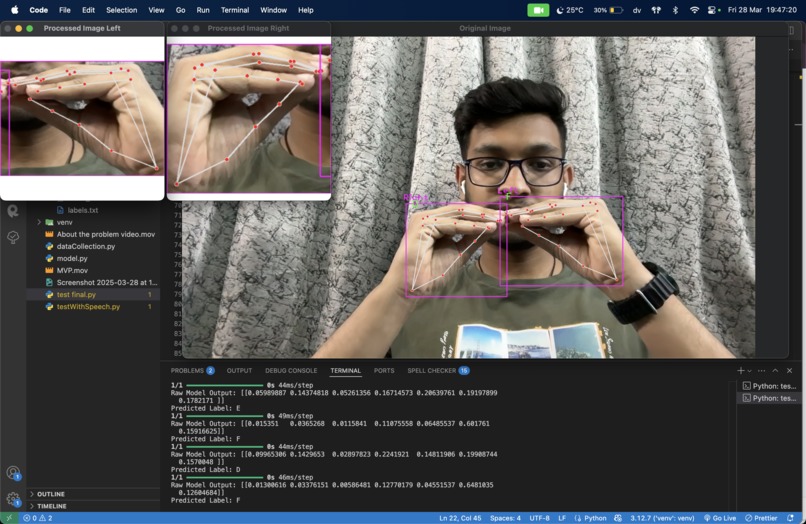 Indian Sign Language Communicator – screenshot 1