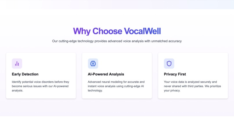 VocalWell – screenshot 2