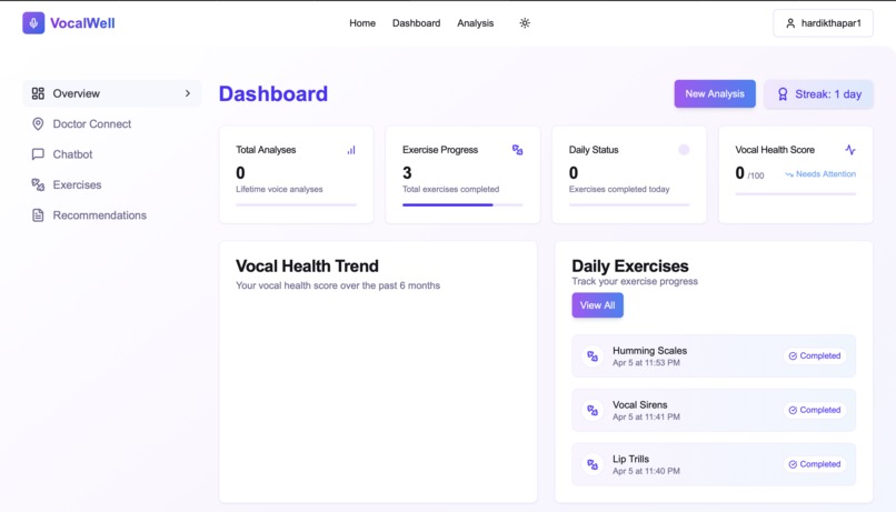 VocalWell – screenshot 6