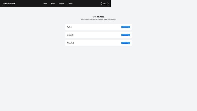 EmpowerHer – screenshot 2