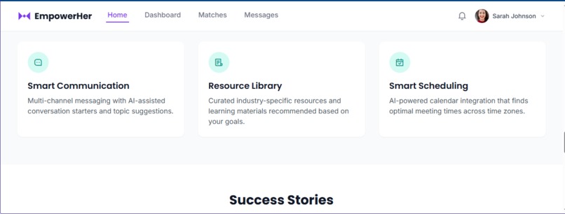 EmpowerHer Mentor Hub – screenshot 3