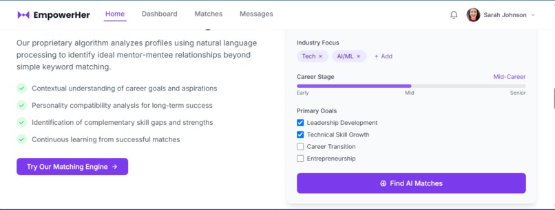 EmpowerHer Mentor Hub – screenshot 7
