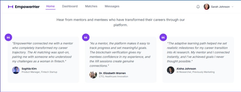 EmpowerHer Mentor Hub – screenshot 9