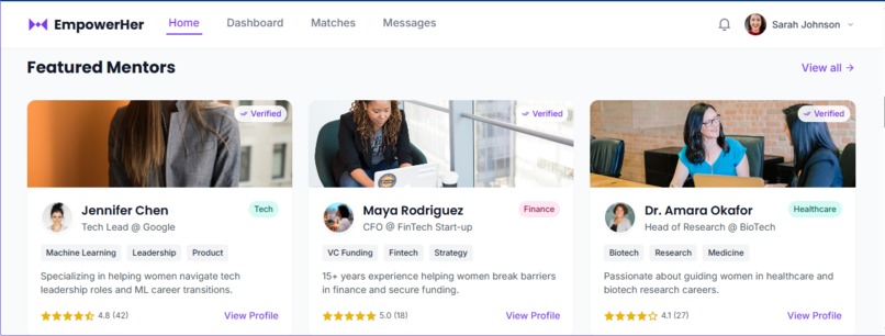 EmpowerHer Mentor Hub – screenshot 11