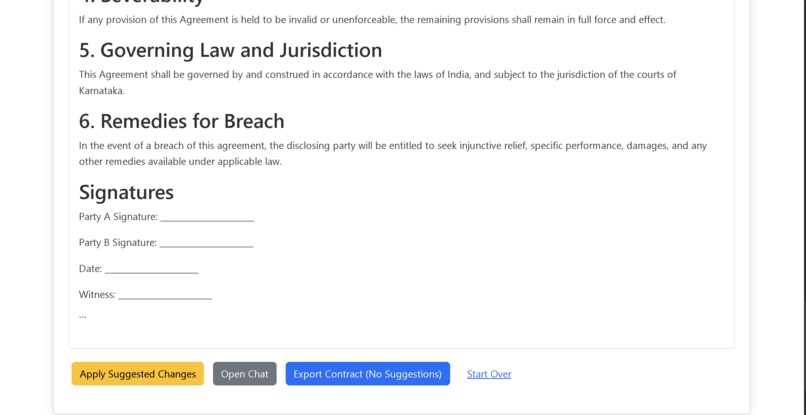 ContractGen – AI-Powered Contract Generator & Analyzer – screenshot 4