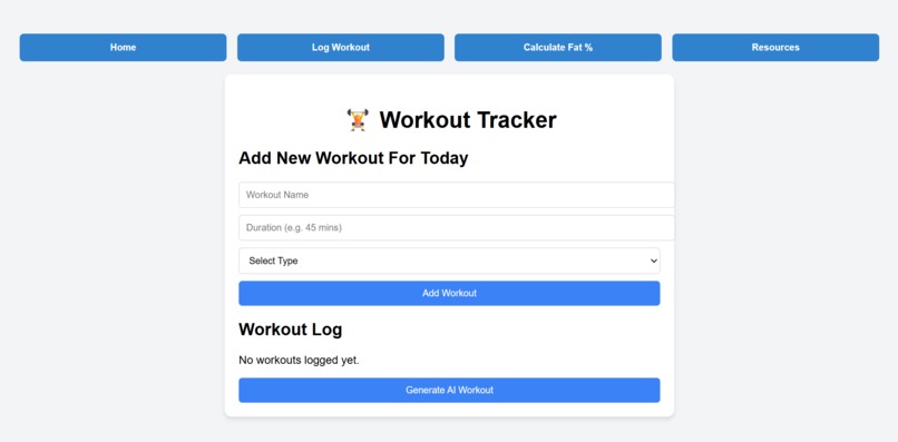 FitFusion – screenshot 2