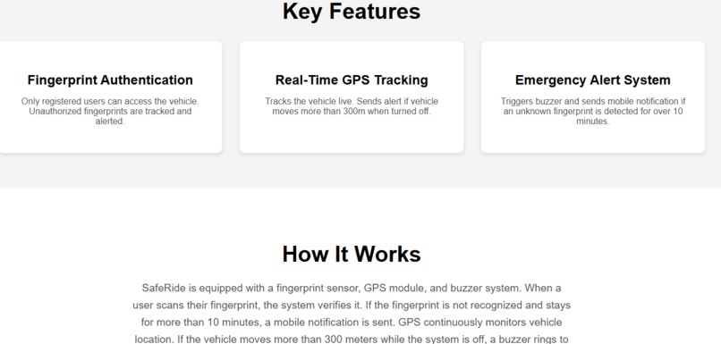 SafeRide – screenshot 1