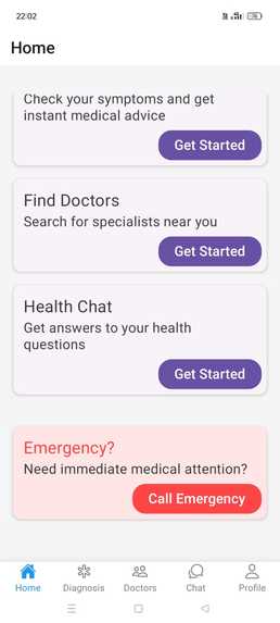 HealthcareApp – screenshot 2