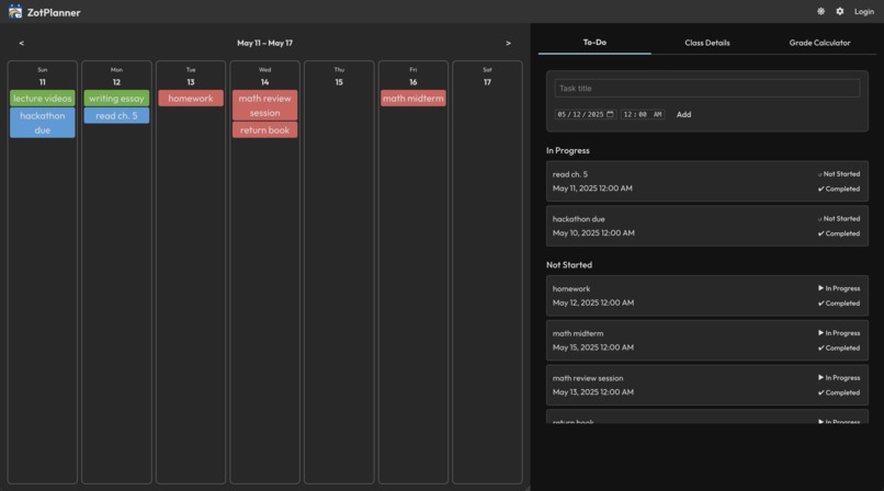 ZotPlanner – screenshot 1