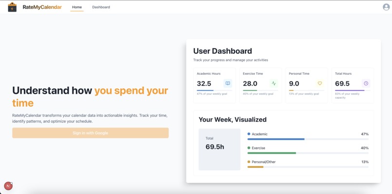 RateMyCalendar – screenshot 1