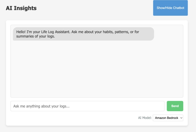 LifeLog – screenshot 3