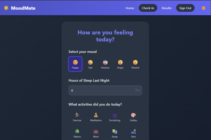 Moodmate – screenshot 5