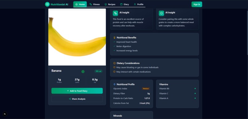 AI Nutrition Planner – screenshot 2