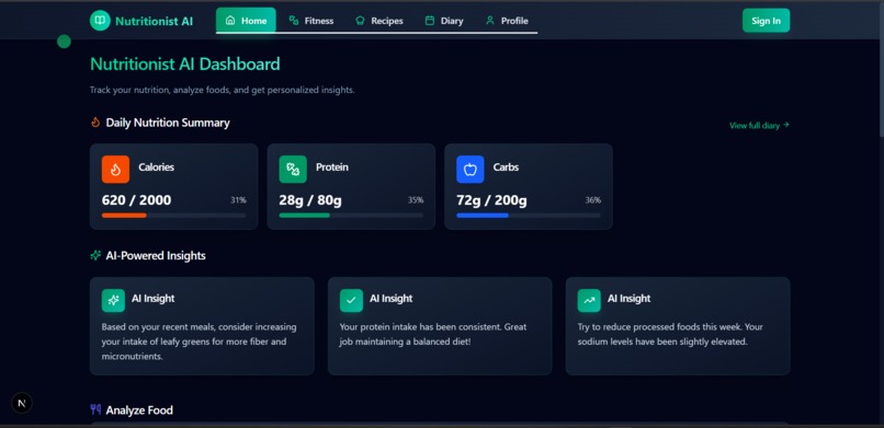 AI Nutrition Planner – screenshot 4
