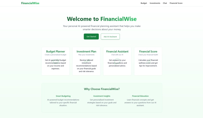 FinancialWise – screenshot 1