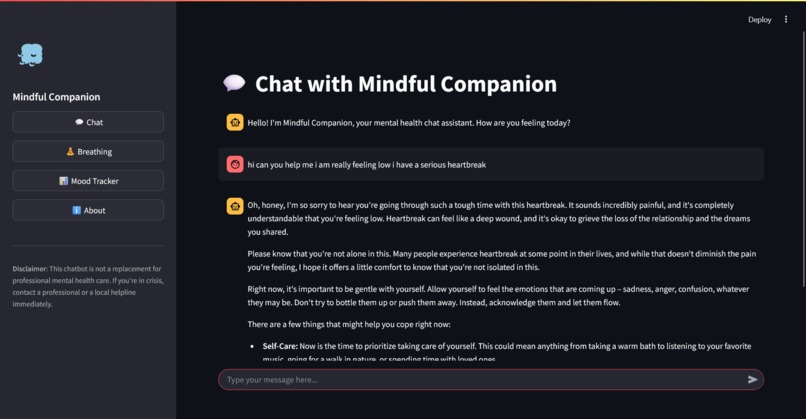 Mental Health Support App – screenshot 1