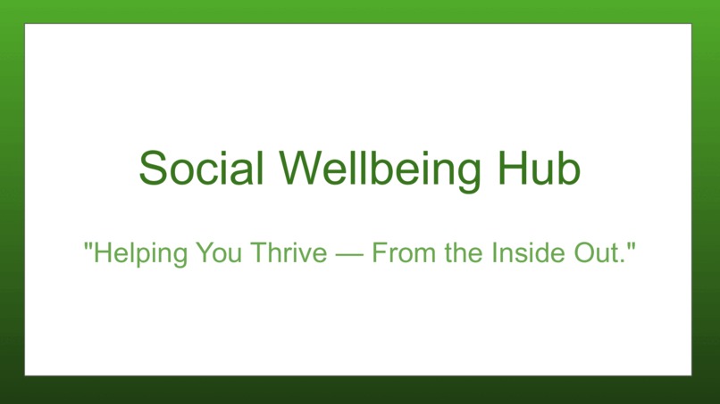 Social Wellbeing Hub – screenshot 1